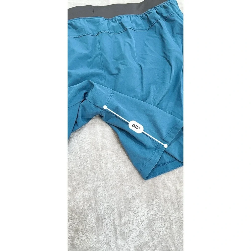 Russell Athletic Shorts Men's Size 2XL Teal Lined Tennis Running Swim Pockets‎